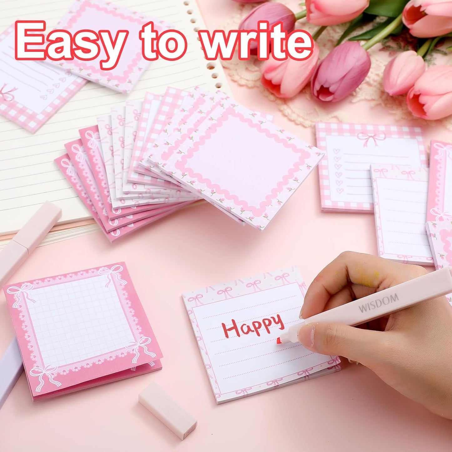 Coquette Bow Sticky Notes