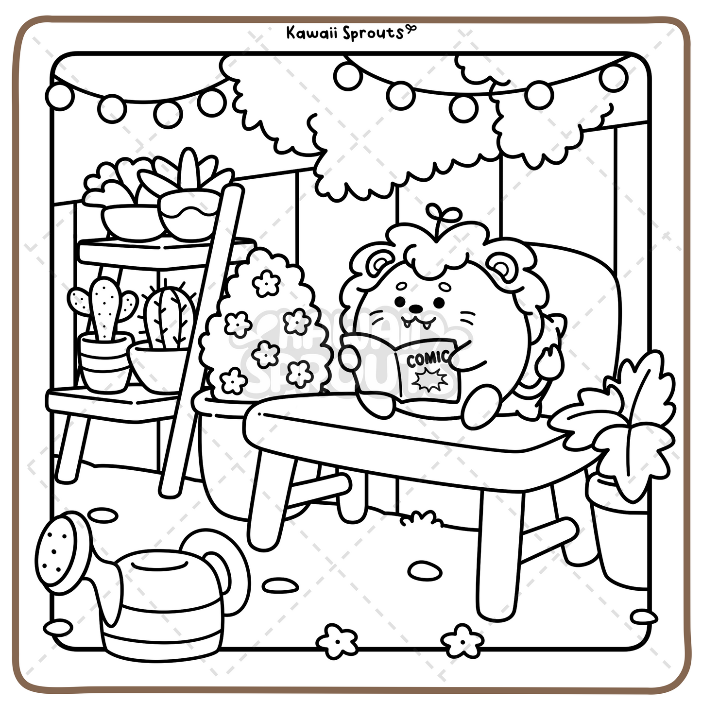 Kawaii Sprouts (Cute Little Moments) Coloring Book