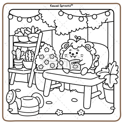 Kawaii Sprouts (Cute Little Moments) Coloring Book