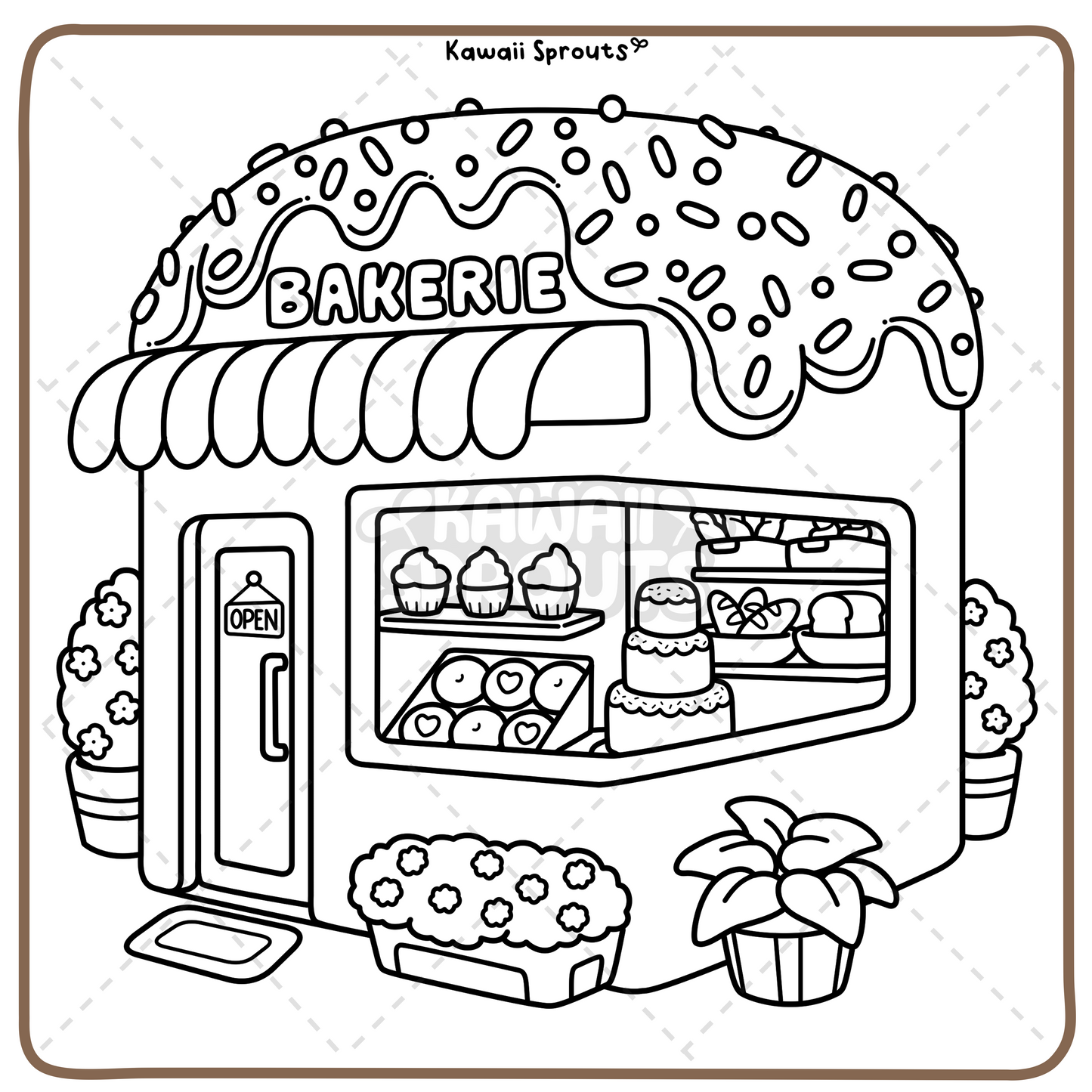 Kawaii Sprouts (Cute Little Moments) Coloring Book