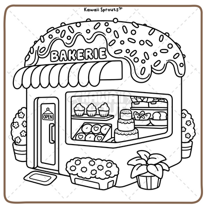 Kawaii Sprouts (Cute Little Moments) Coloring Book