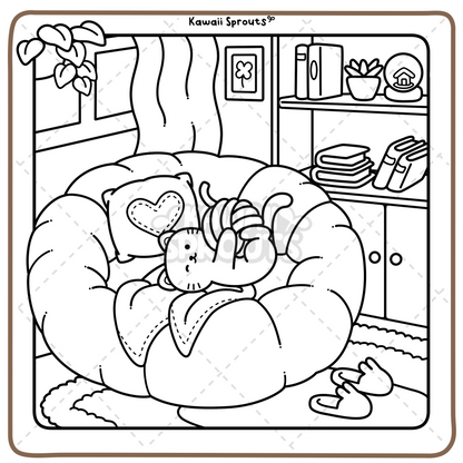 Kawaii Sprouts (Cute Little Moments) Coloring Book