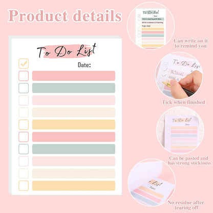 4 Packs to Do List Notepad