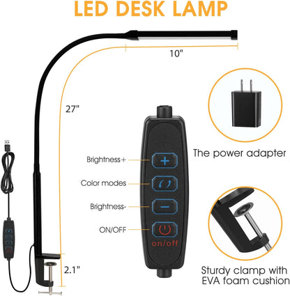Desk Lamp with Clamp for Best Coloring Experience