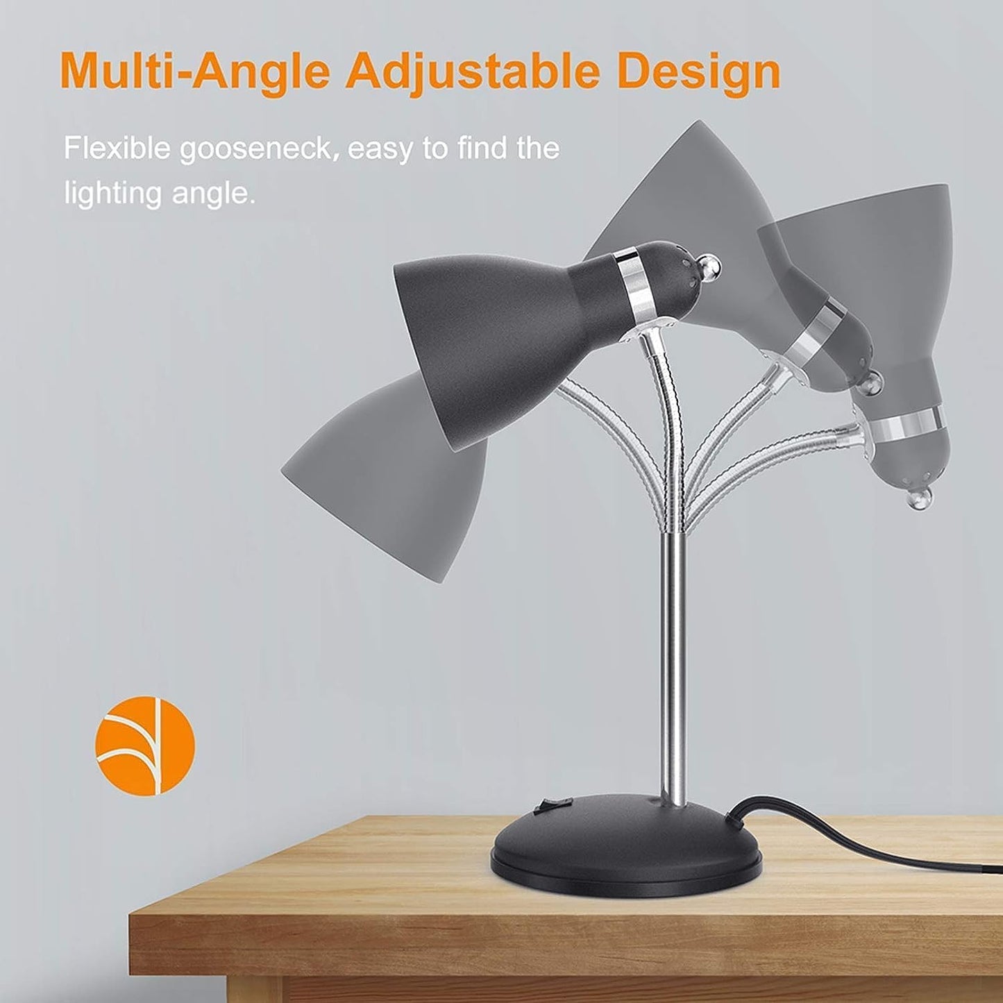 Metal Desk Lamp, Eye-Caring Table Lamp