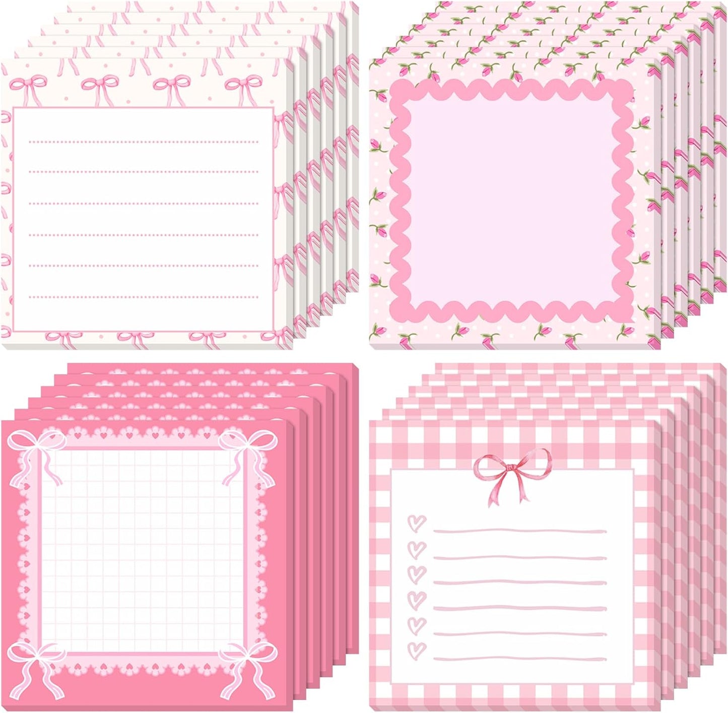 Coquette Bow Sticky Notes