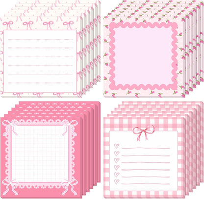 Coquette Bow Sticky Notes