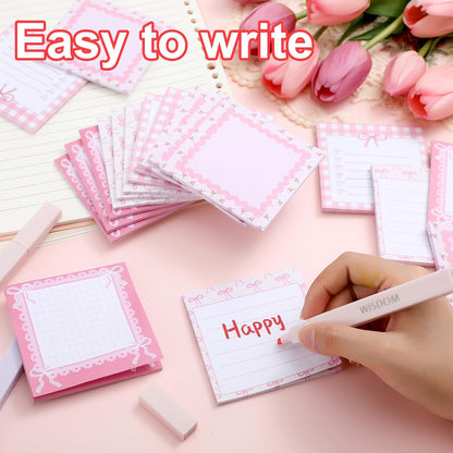 Coquette Bow Sticky Notes