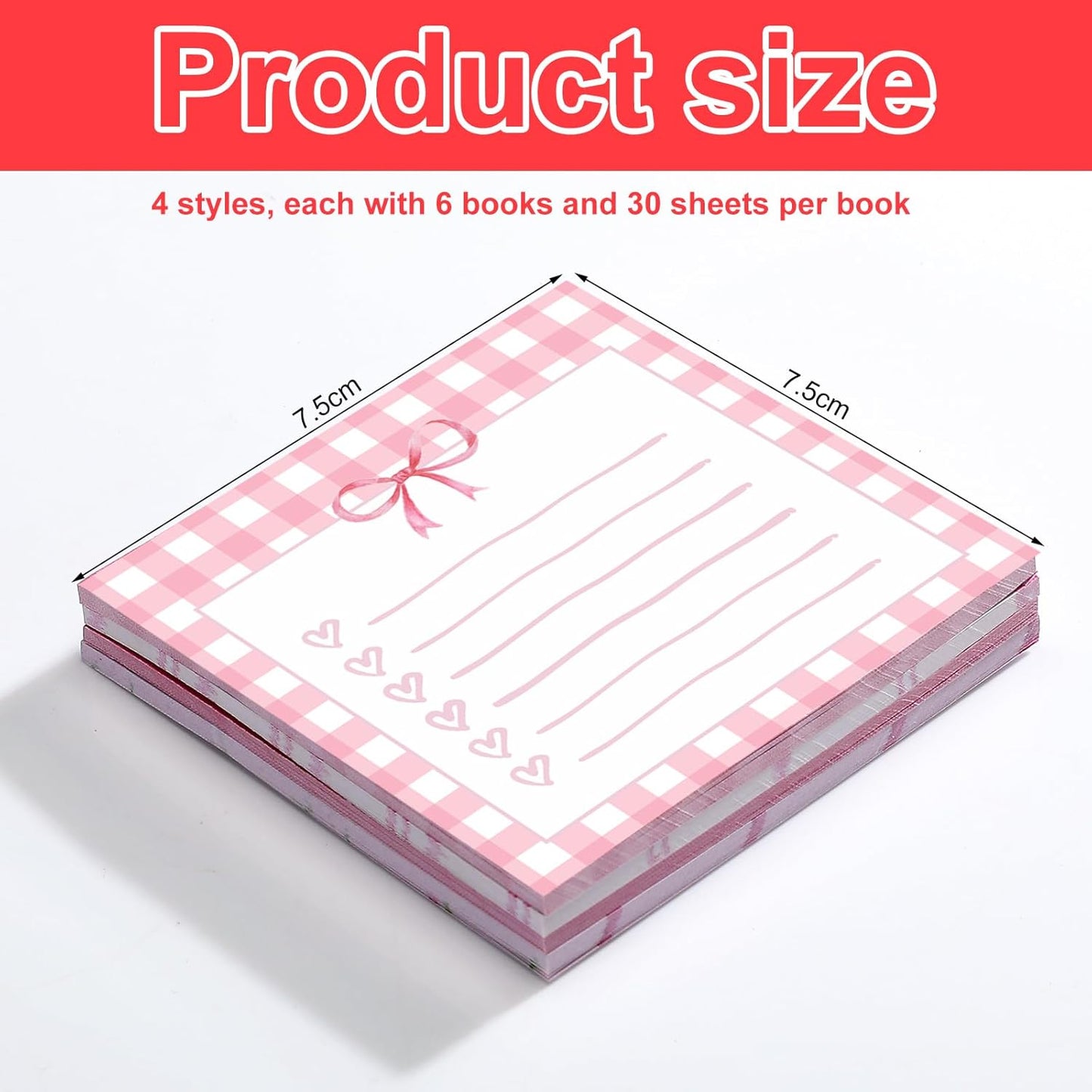 Coquette Bow Sticky Notes