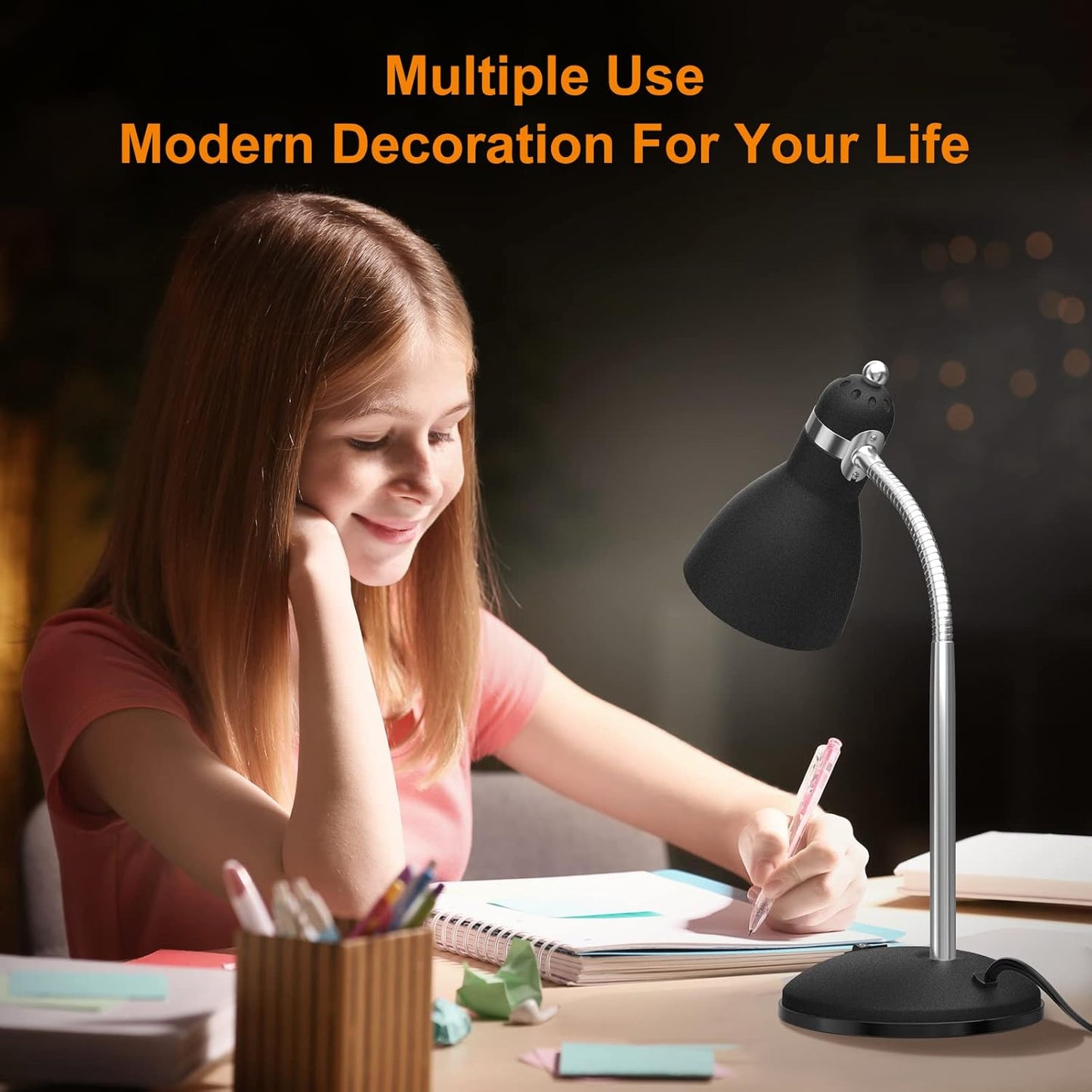 Metal Desk Lamp, Eye-Caring Table Lamp