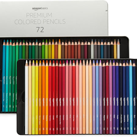 Amazon Basics Colored Pencils, 72 Count