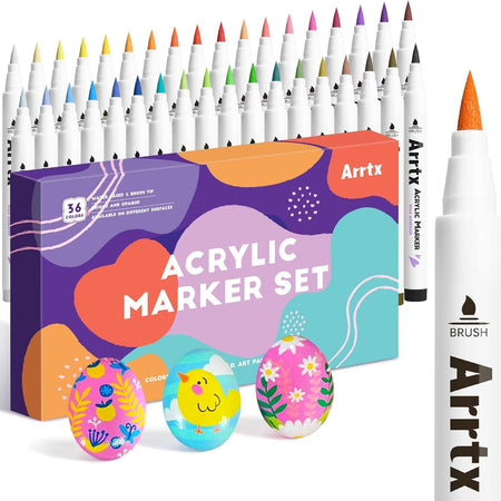 Arrtx 36 Colors Acrylic Marker