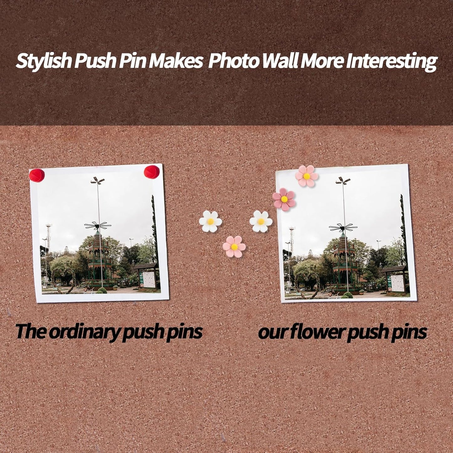Flowers Push Pins