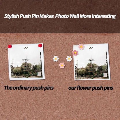 Flowers Push Pins