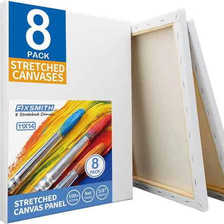 Stretched White Blank Canvas
