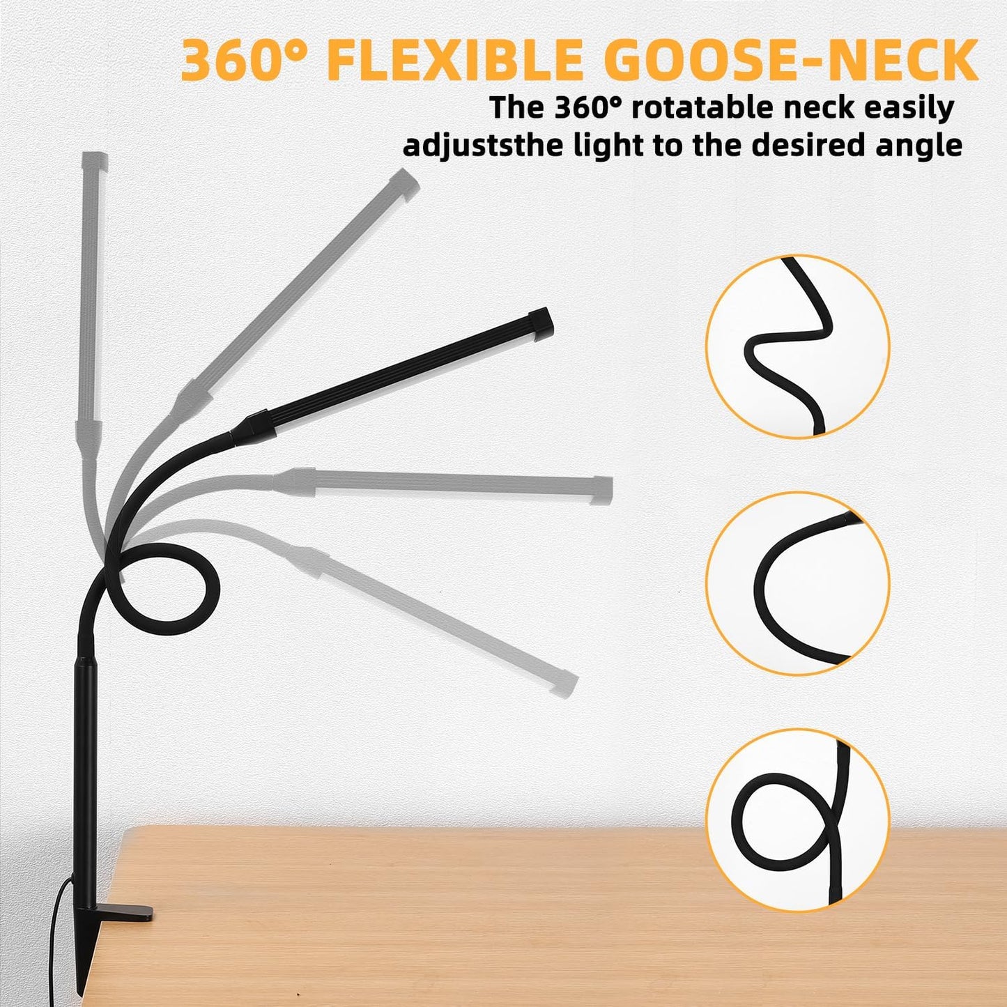 Desk Lamp with Clamp for Best Coloring Experience