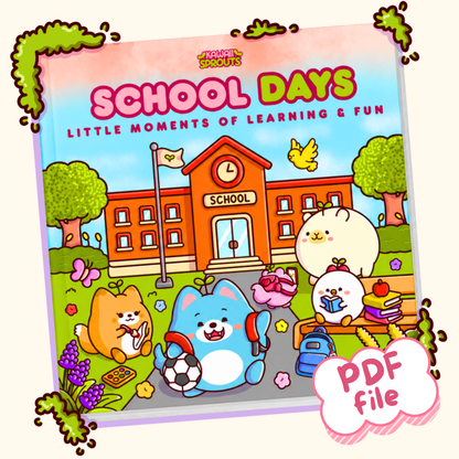School Days: 50-Page Digital Coloring Book