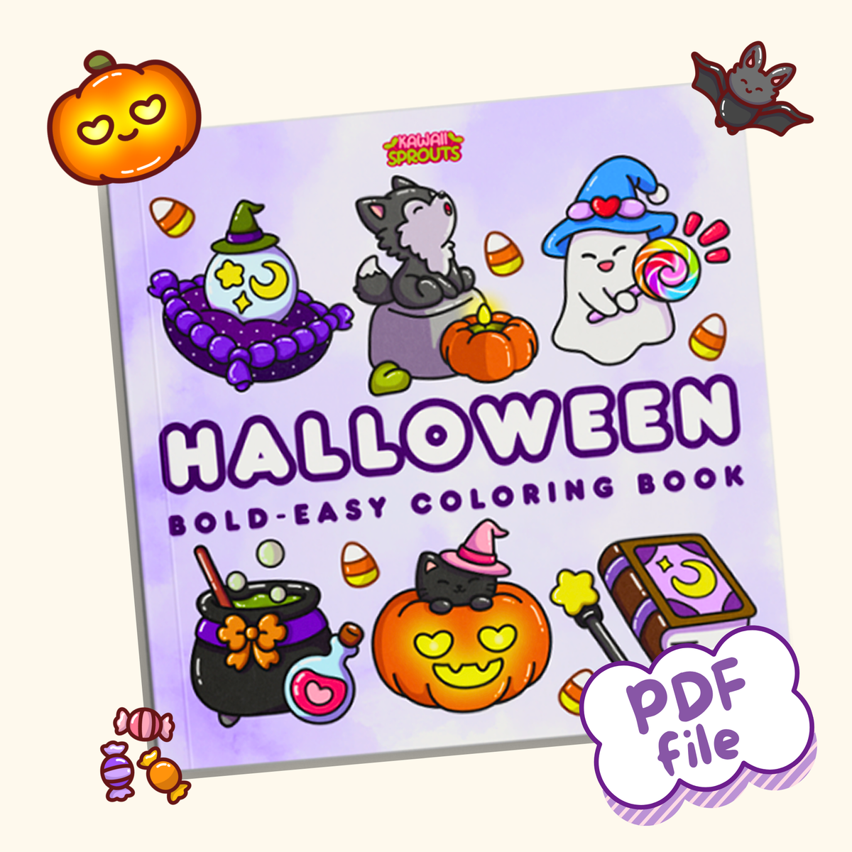 Halloween Bold & Easy - 50 Digital Pages