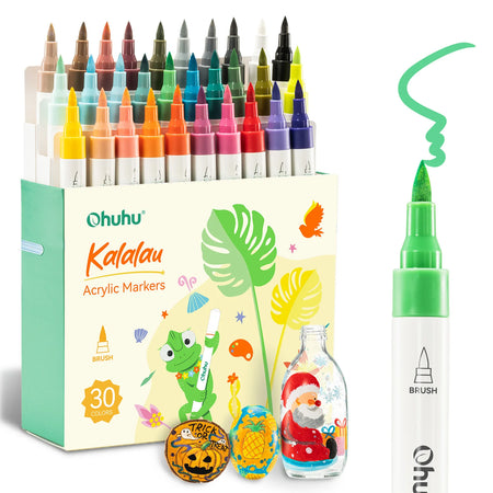 Ohuhu Acrylic Markers 30 Colors