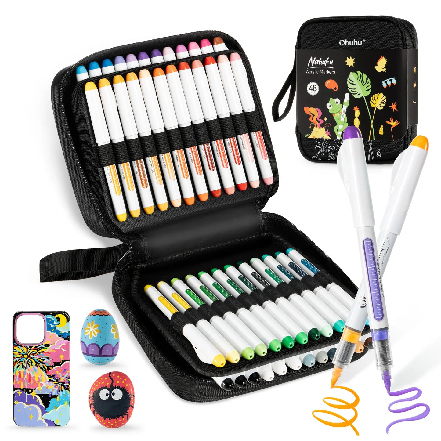 Ohuhu Acrylic Markers 48 Colors