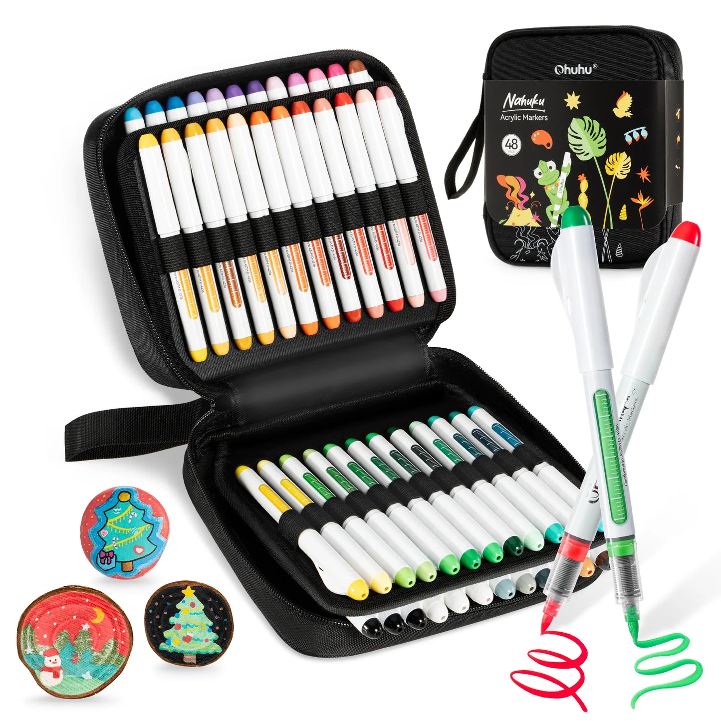 Ohuhu Acrylic Markers 48 Colors